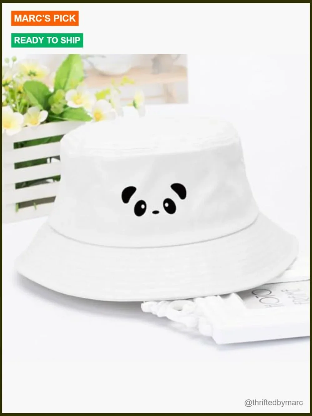 Embroidered Cotton Bucket Hat Summer Beach Sun Hat Unisex Foldable
